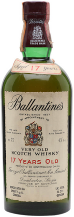 Ballantine's Very Old Blended 17 Years Scotch Whisky (1970s bottle) - BestBevLiquor