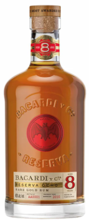 Bacardi Reserva Ocho Rare Gold Rum - BestBevLiquor
