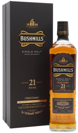 Bushmills 21 Year Single Malt Irish Whiskey - BestBevLiquor