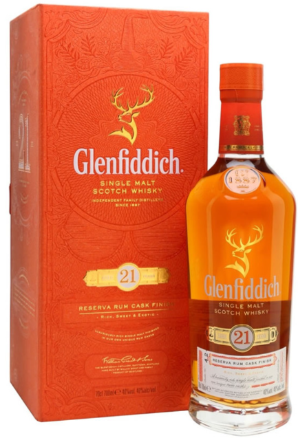 
            
                Load image into Gallery viewer, Glenfiddich 21 Year Reserva Rum Cask Finish Single Malt Scotch Whisky - BestBevLiquor
            
        