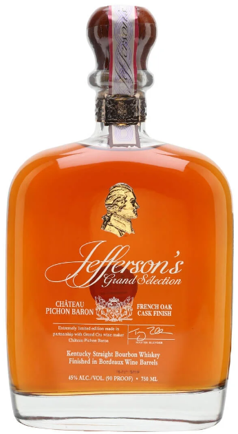 Jefferson's Grand Selection French Oak Cask Finished Bourbon Whiskey - BestBevLiquor