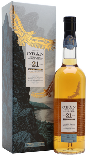 Oban Single Malt Scotch Whisky Aged 21 Years Limited Release - BestBevLiquor