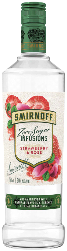 Smirnoff Zero Sugar Strawberry & Rose - BestBevLiquor