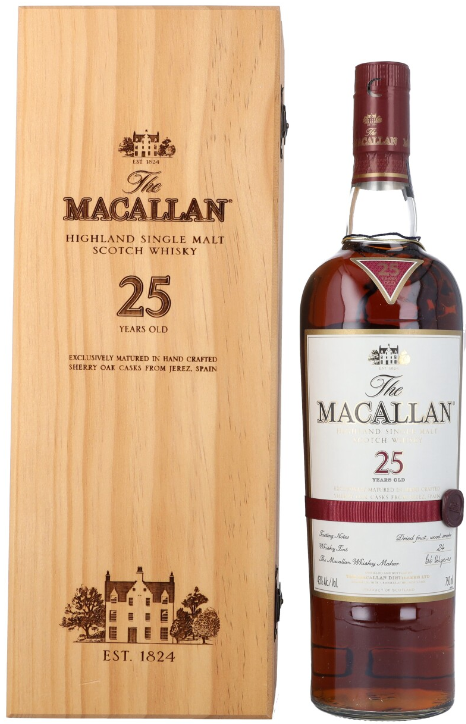 The Macallan 25 Year Single Malt Scotch Whisky - BestBevLiquor