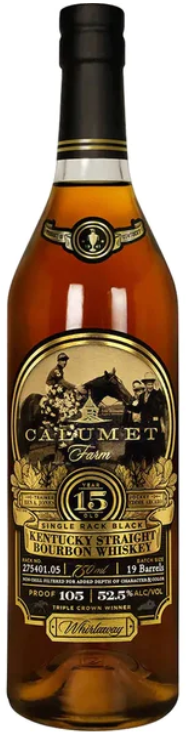 ﻿Calumet Farm Single Rack Black 15 Year Kentucky Straight Bourbon - BestBevLiquor